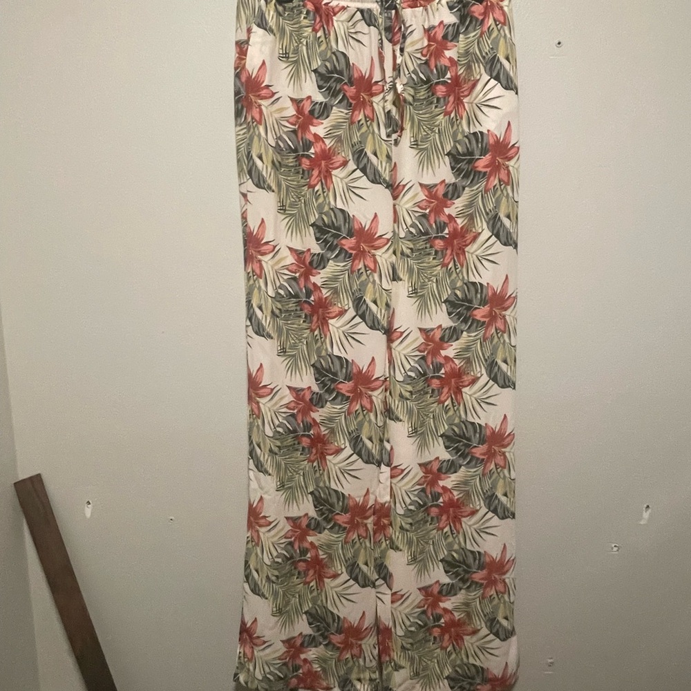 Floral Wide-Leg Pants